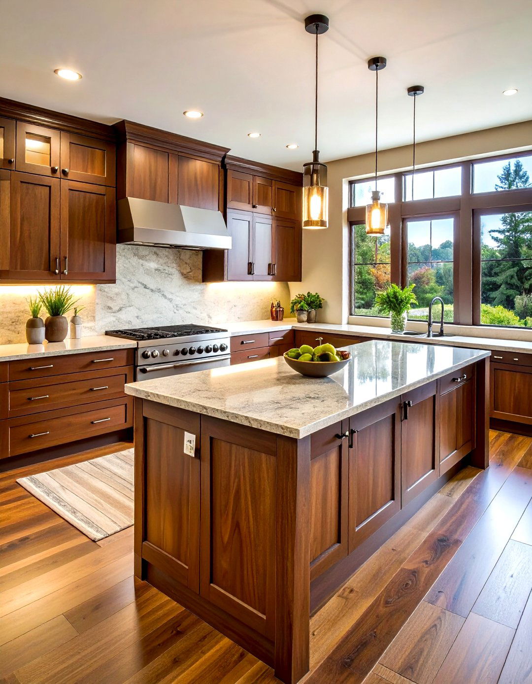 Stained Wood Kitchen Cabinets - 30 wood kitchen cabinet ideas