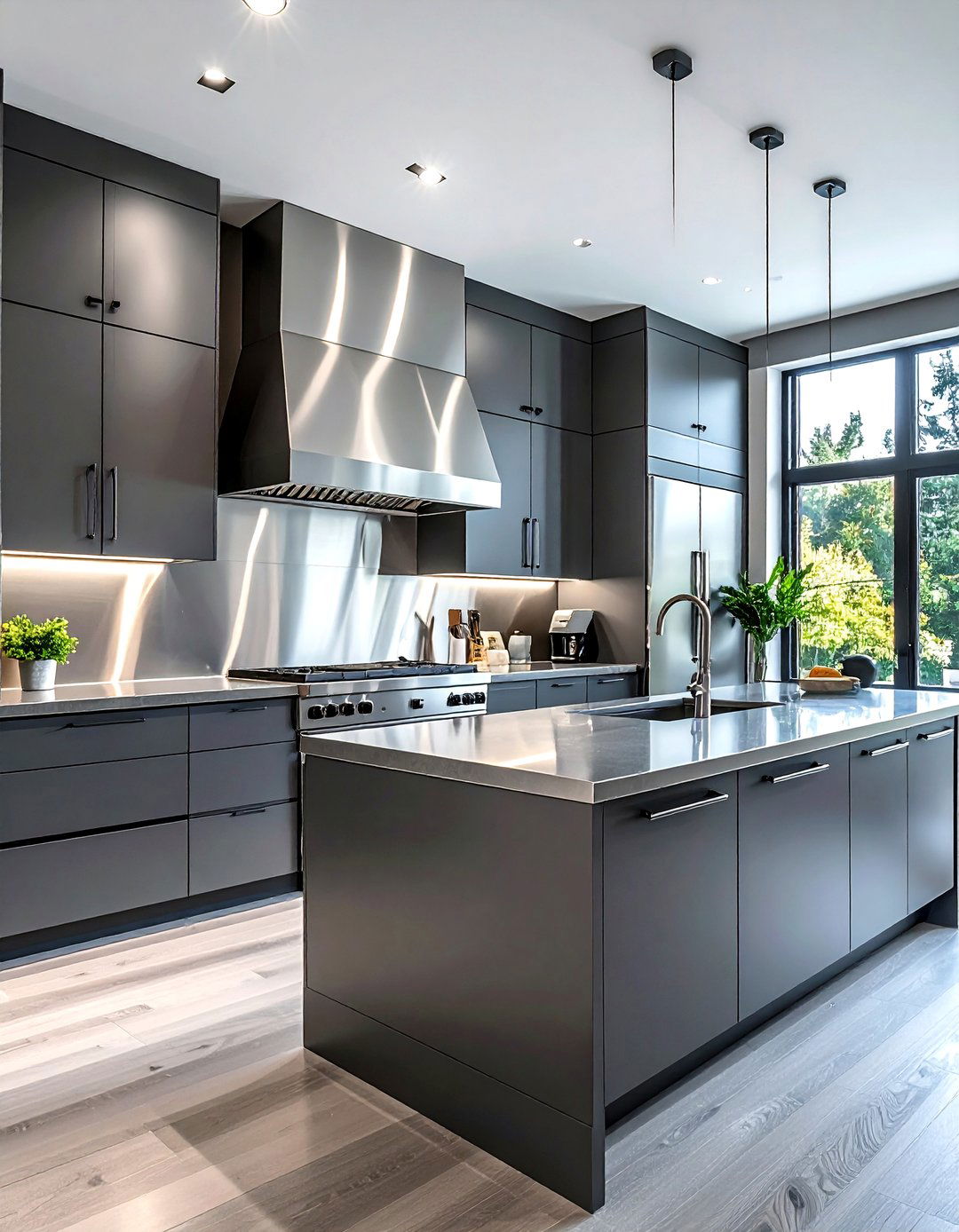 Stainless Steel Backsplash - 30 DIY kitchen backsplash ideas