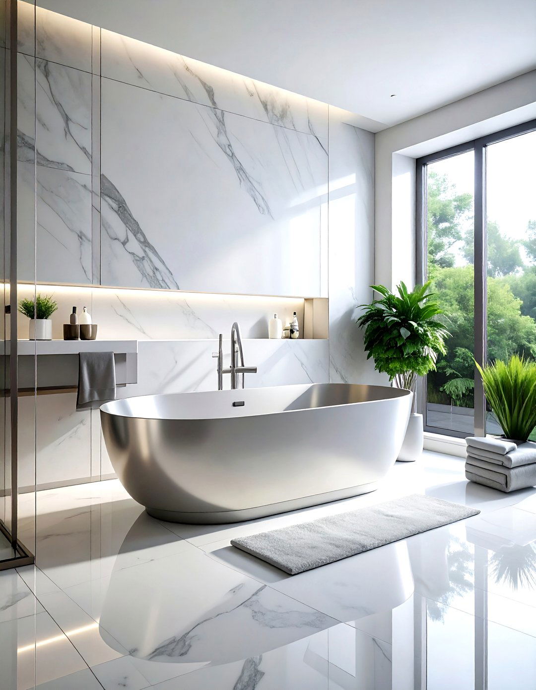 Stainless Steel Bathtub - 30 stainless steel bathroom ideas