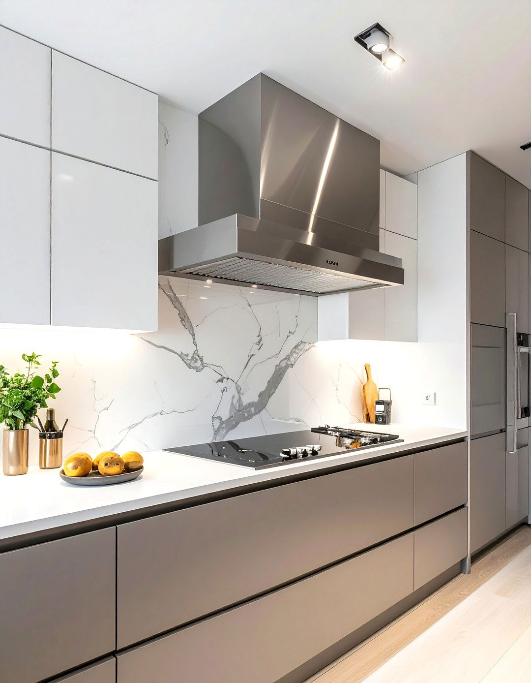 Stainless Steel Chimney Hood - 30 wall-mount hood kitchen ideas