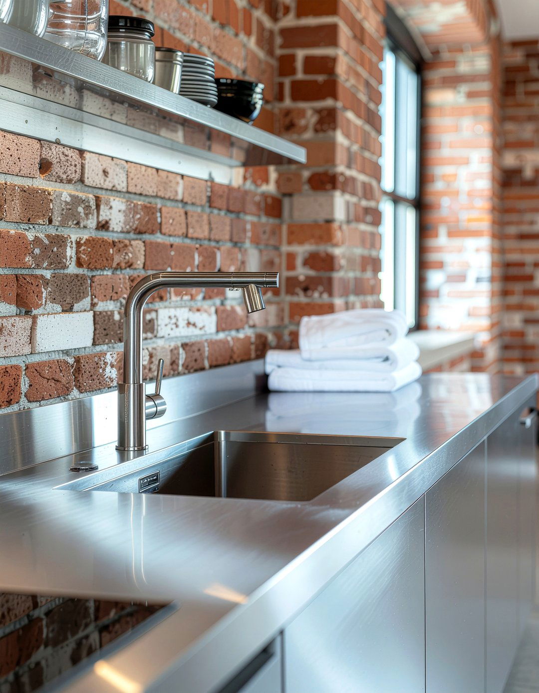 Stainless Steel Countertops - 30 chef kitchen ideas