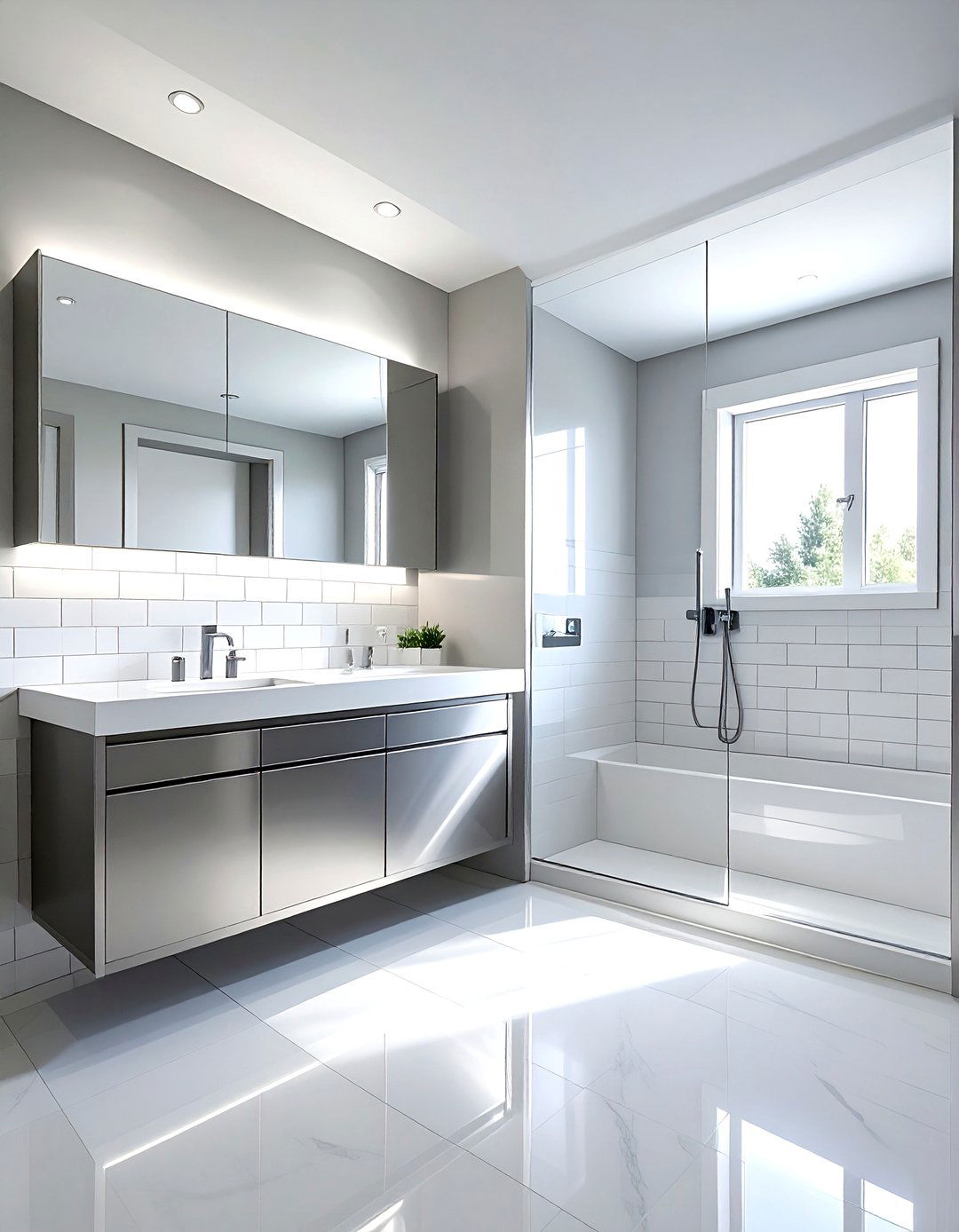 Stainless Steel Medicine Cabinet - 30 stainless steel bathroom ideas