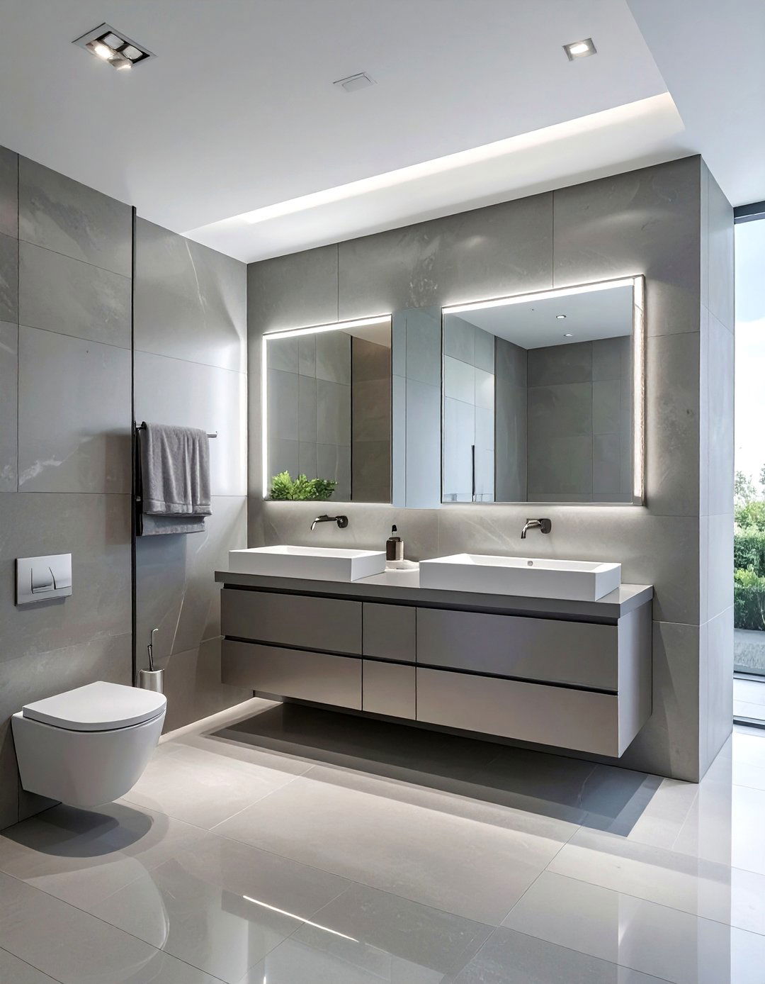 Stainless Steel Mirror Frame - 30 stainless steel bathroom ideas