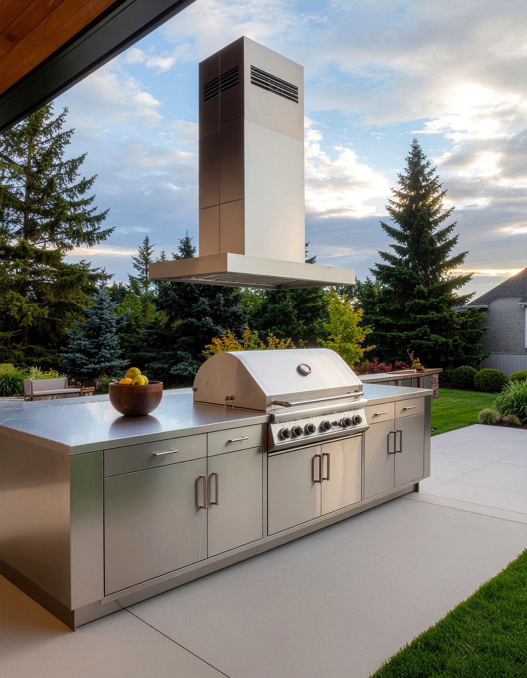 Stainless Steel Outdoor Kitchen - 30 outdoor kitchen grill ideas