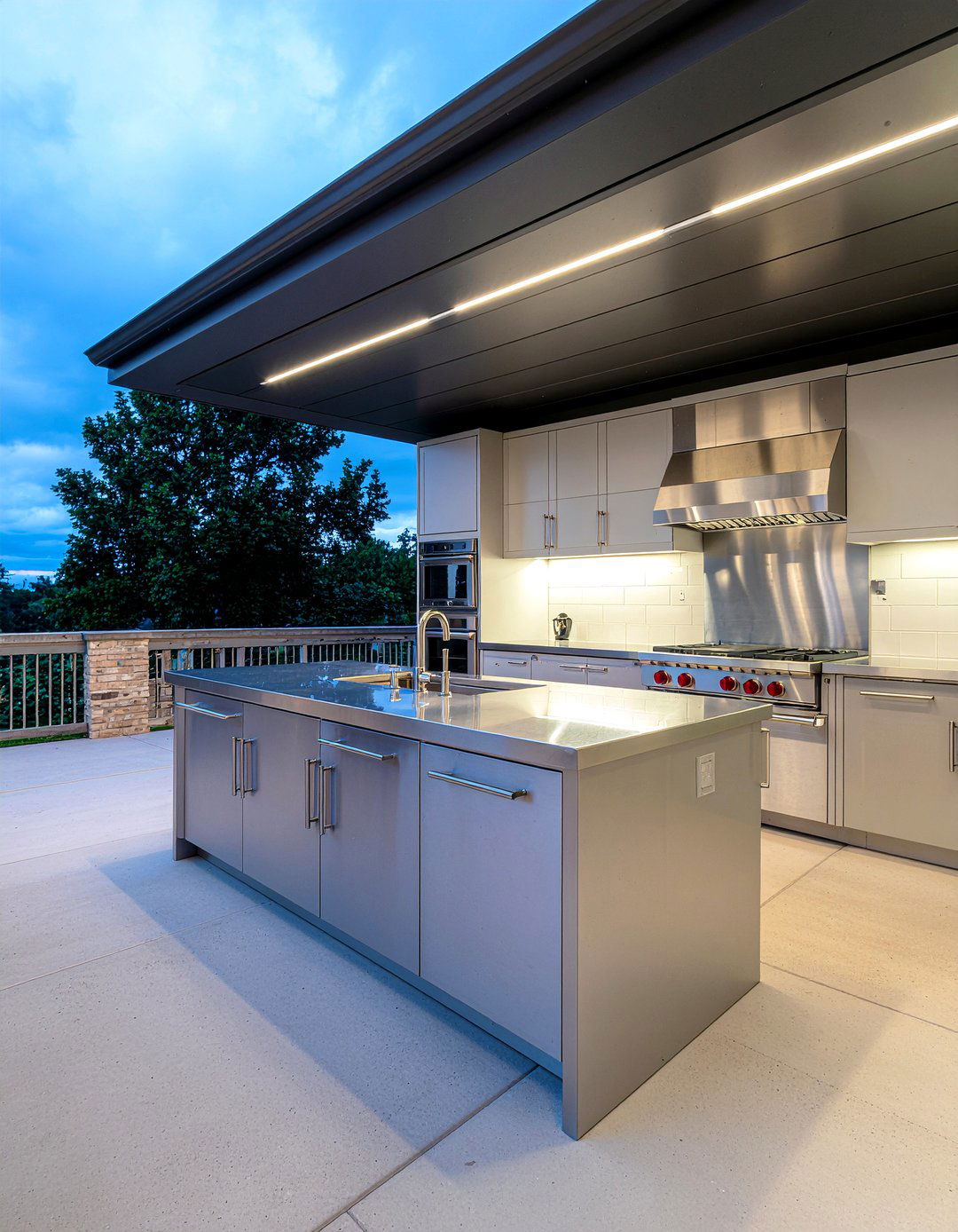 Stainless Steel Outdoor Kitchen Bar - 30 outdoor kitchen bar ideas