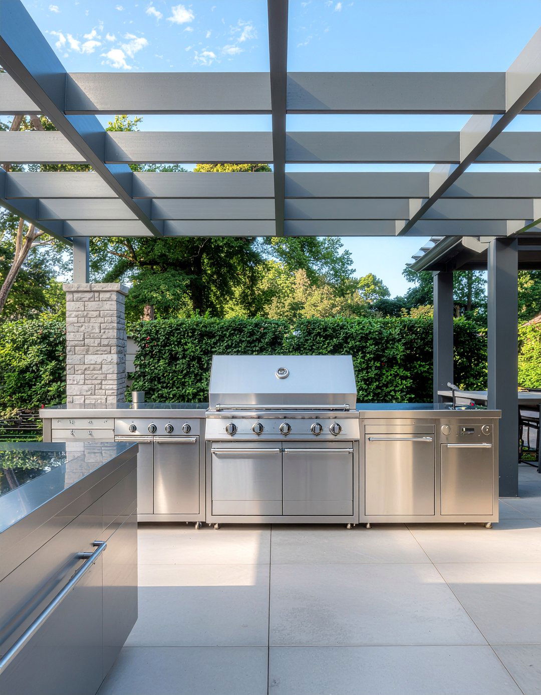 Stainless Steel Pizza Oven - 30 outdoor kitchen pizza oven ideas