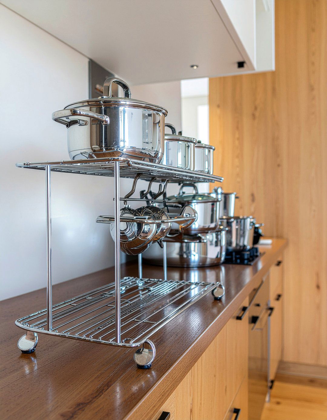 30 Smart Hanging Pot Rack Kitchen Ideas for Organization