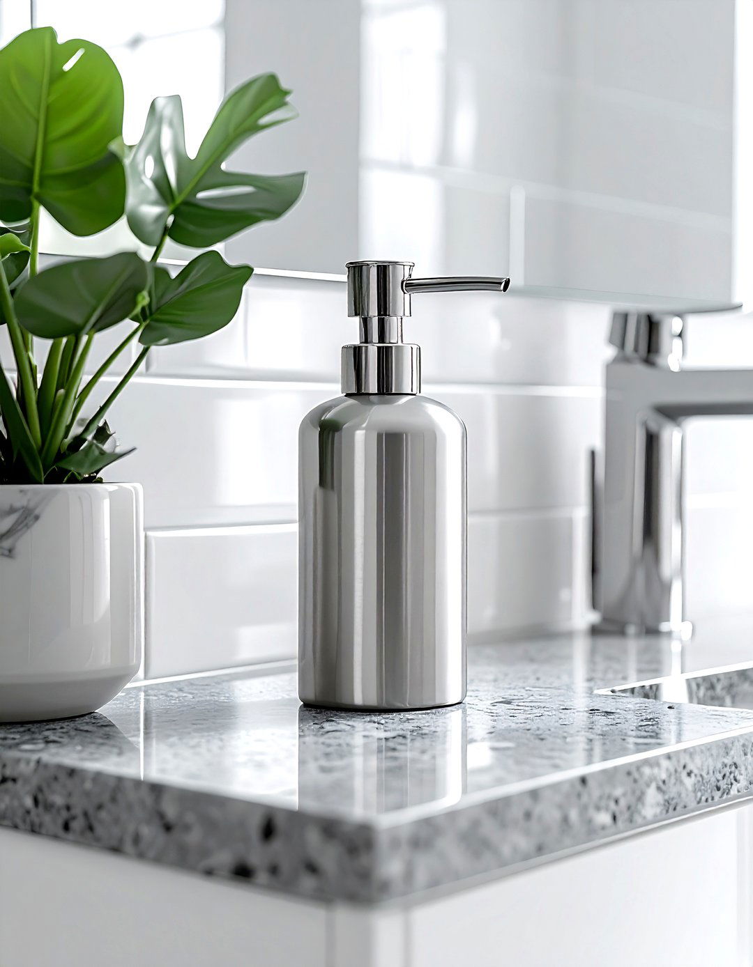 Stainless Steel Soap Dispenser - 30 bathroom soap dispenser ideas