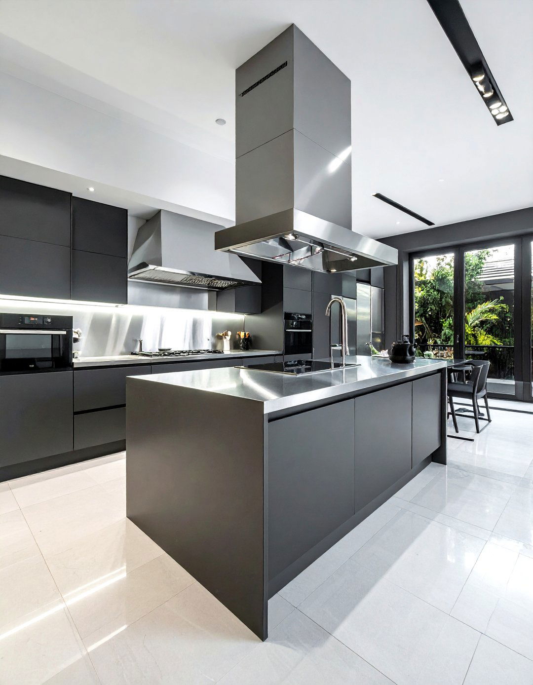 Stainless steel countertop - 30 kitchen countertop ideas