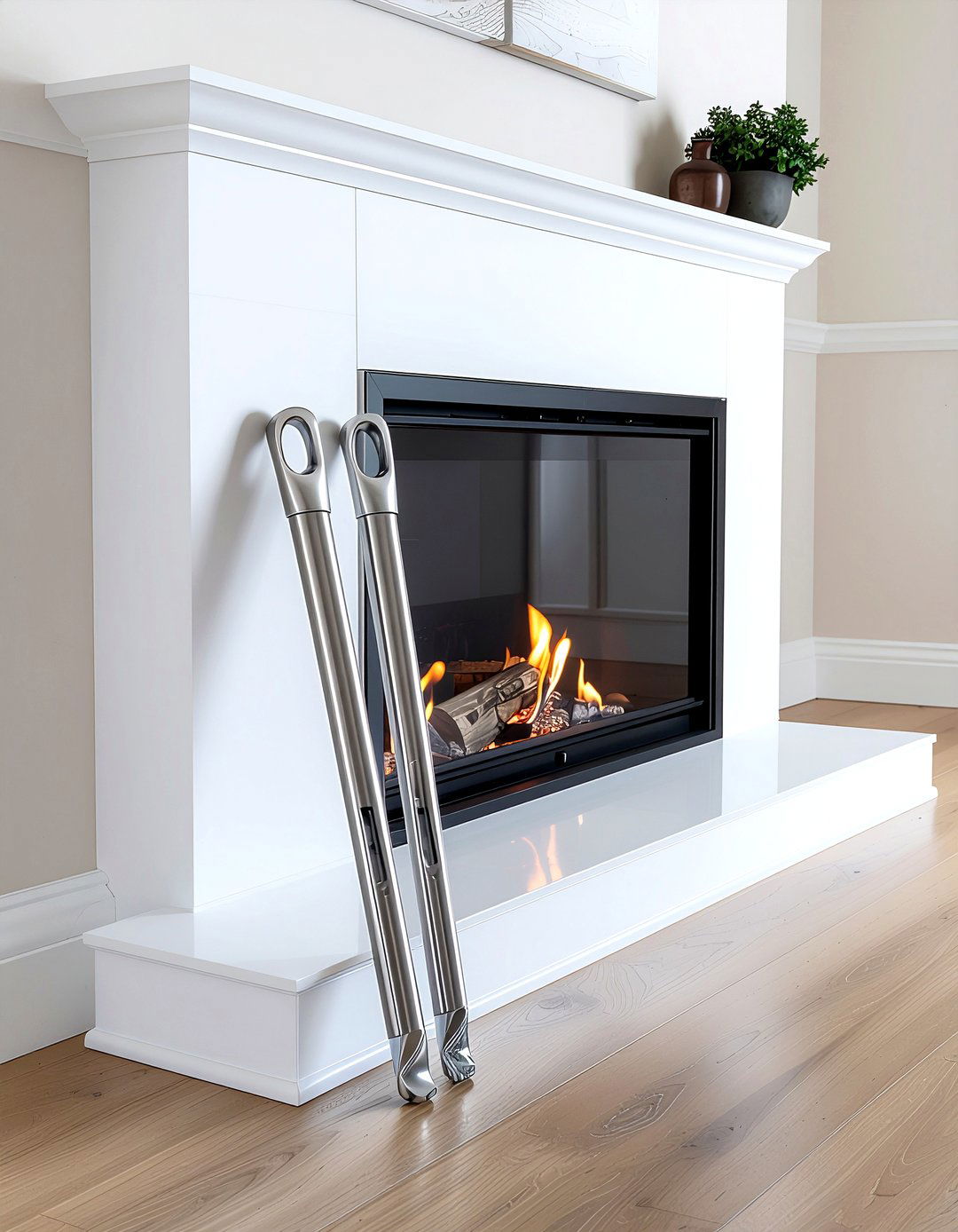 Stainless steel fireplace tools - 30 fireplace tool ideas
