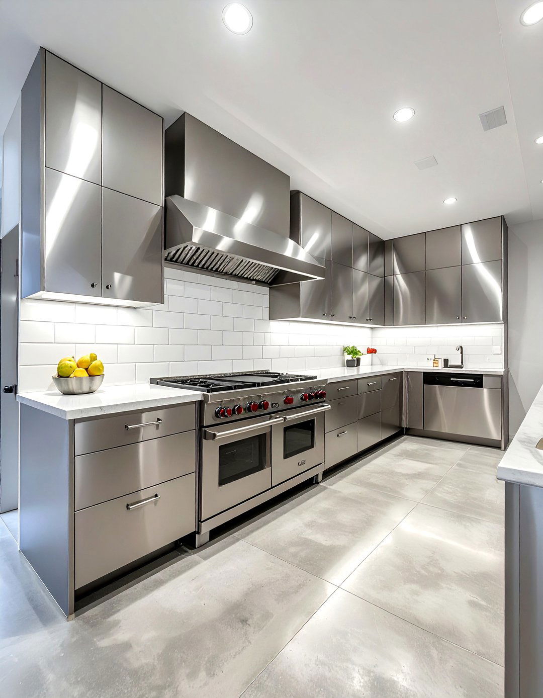 Stainless steel kitchen cabinets - 30 urban industrial kitchen ideas