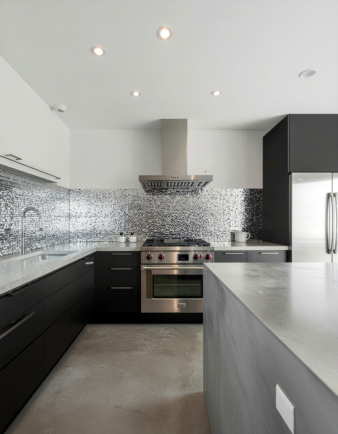 Stainless steel mosaic - 30 mosaic tile kitchen backsplash ideas