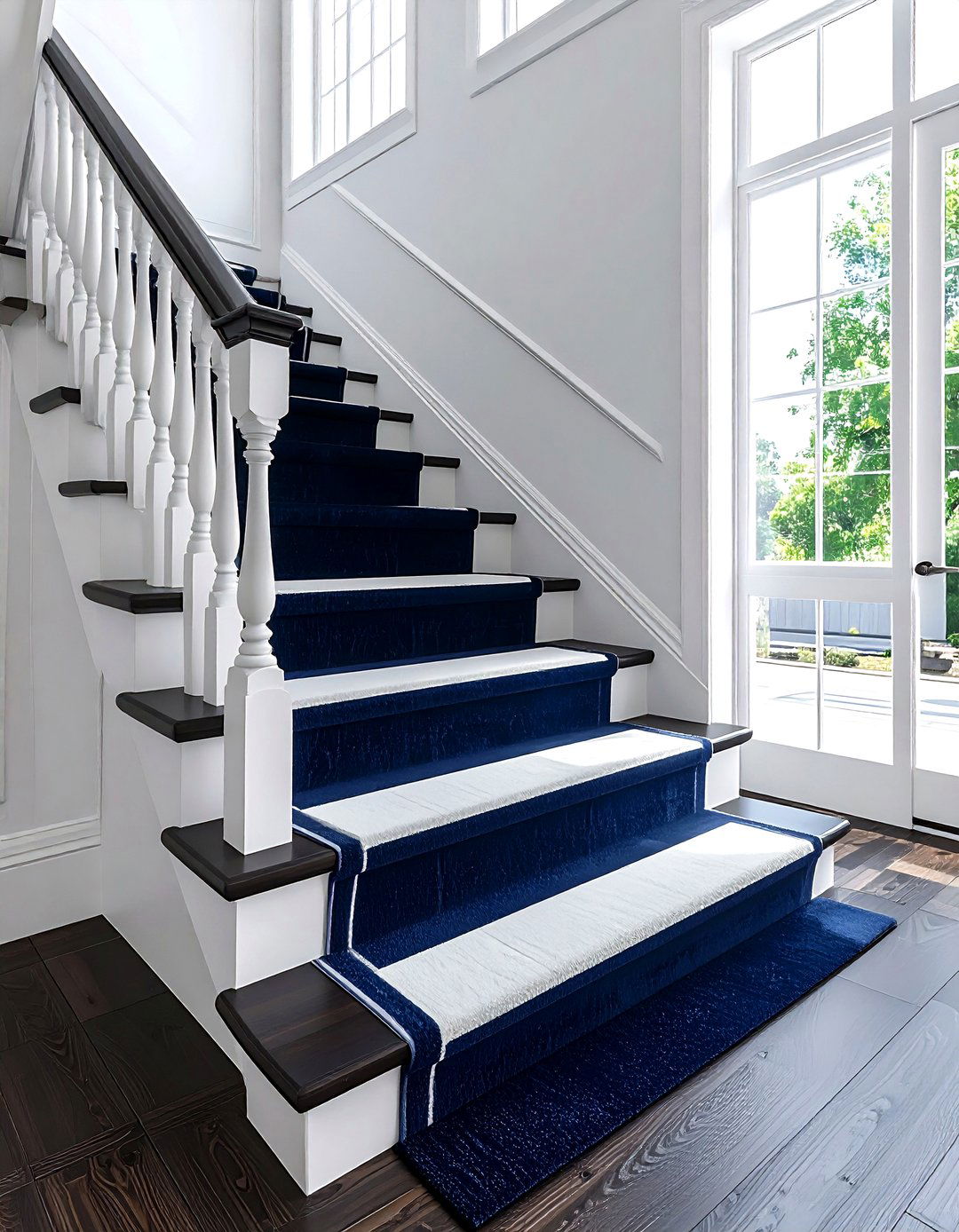 Stair runner - 30 one-day decor project ideas