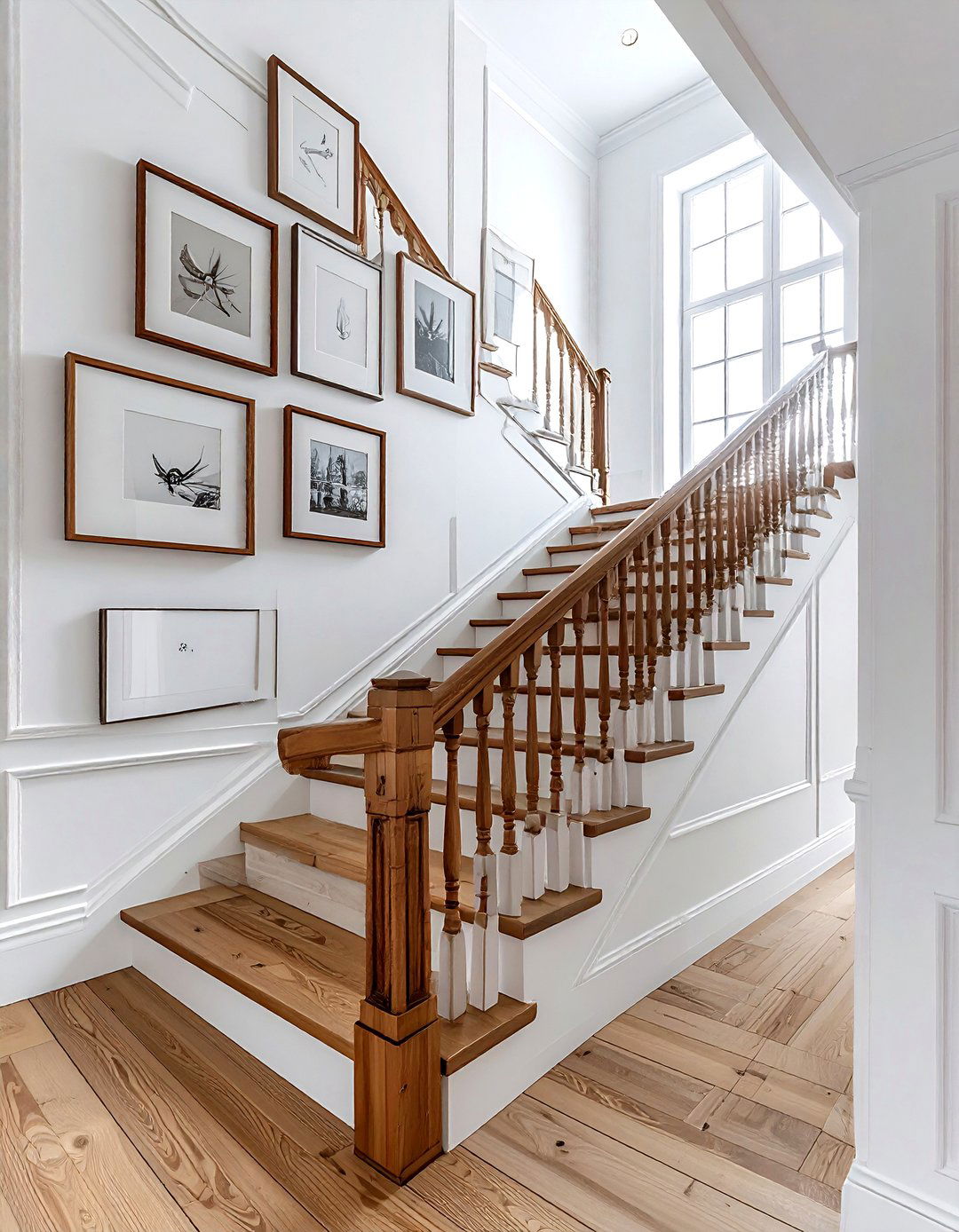 Staircase Picture Rail Hanging - 30 picture rail ideas