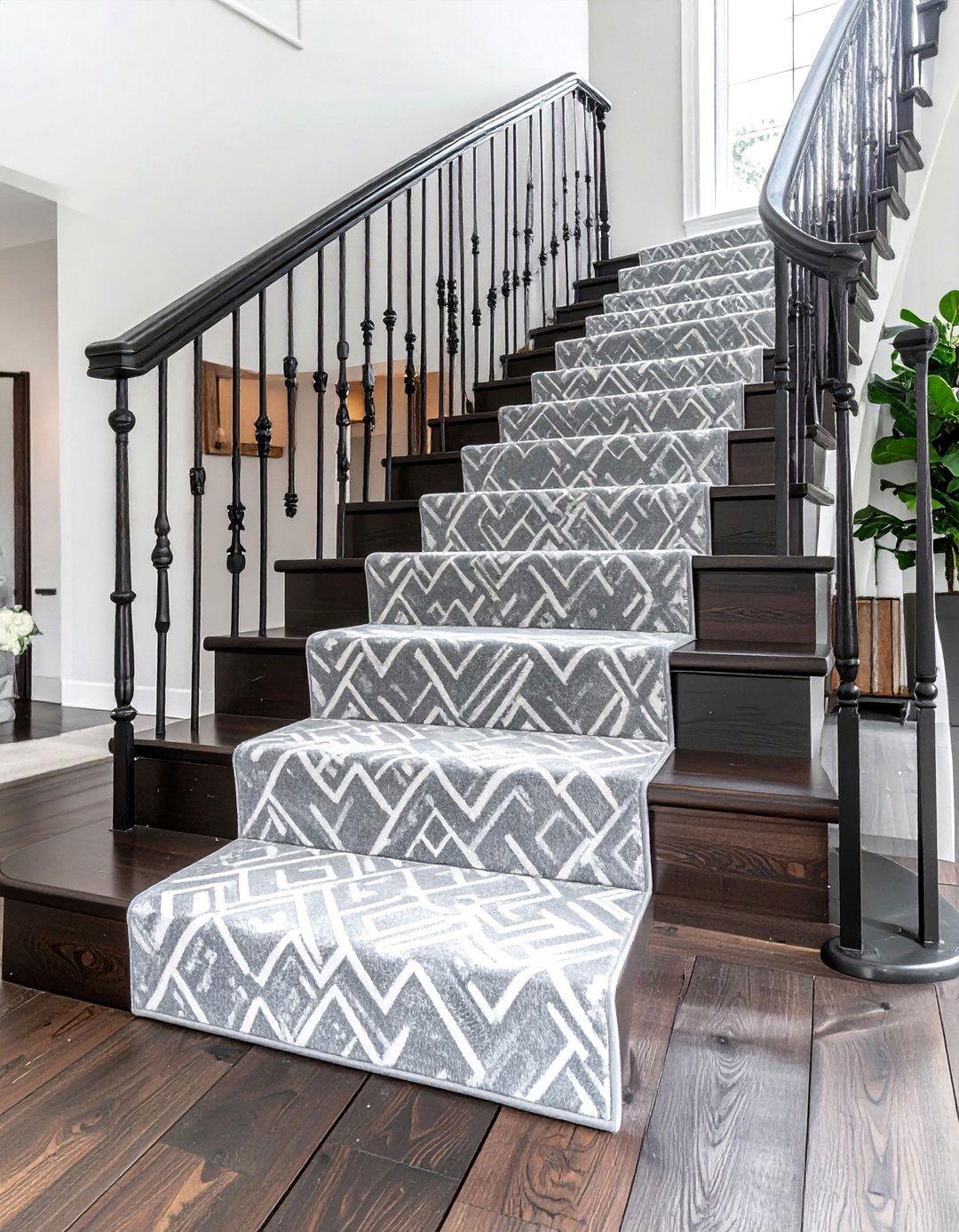 Staircase Runner Installation - 30 home makeover ideas