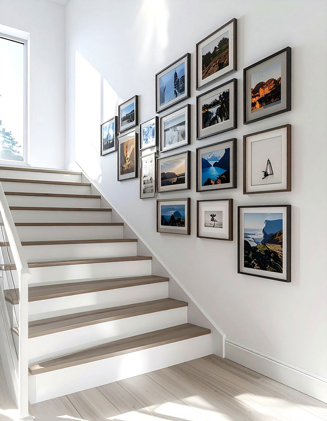 Staircase Wall Gallery - 30 souvenir display ideas