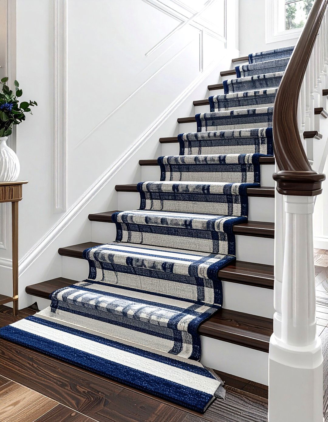 Staircase runner rug - 30 stairway decor ideas