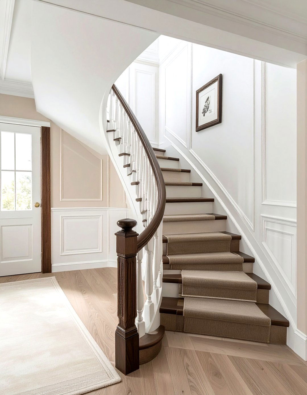 Staircase wall paneling - 30 wainscoting ideas