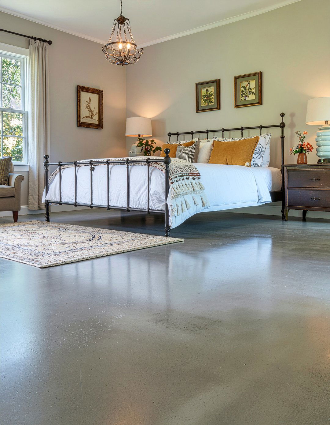 Stamped Concrete Floor - 30 bedroom concrete floors