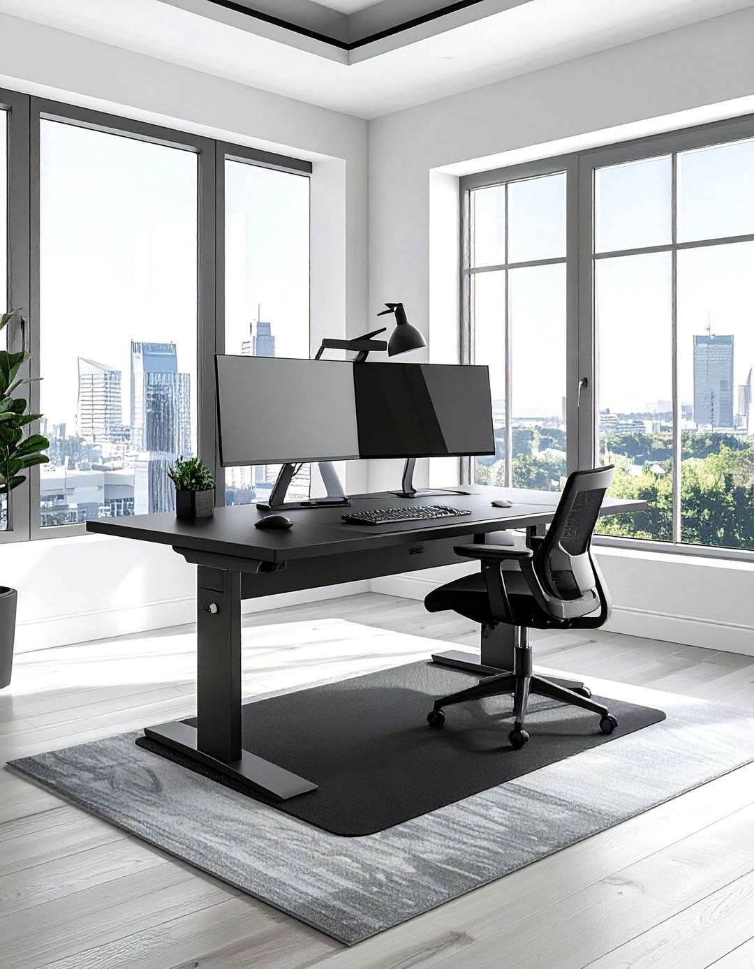 Standing Desk Setup - 30 productive office ideas