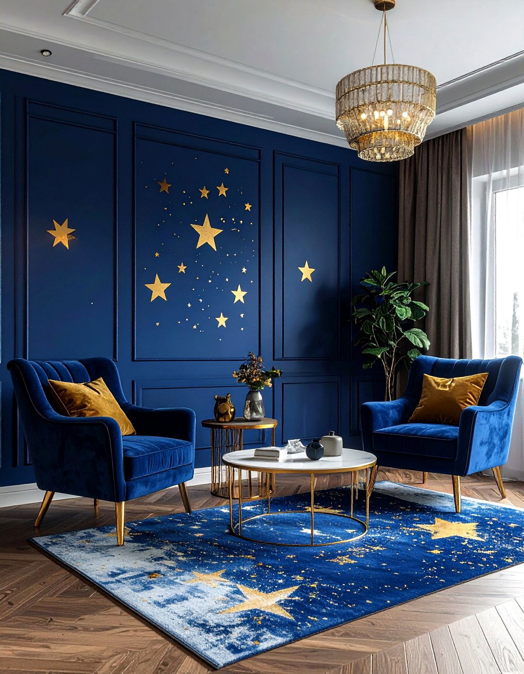 Star Wall Stickers - 30 living room wall stickers
