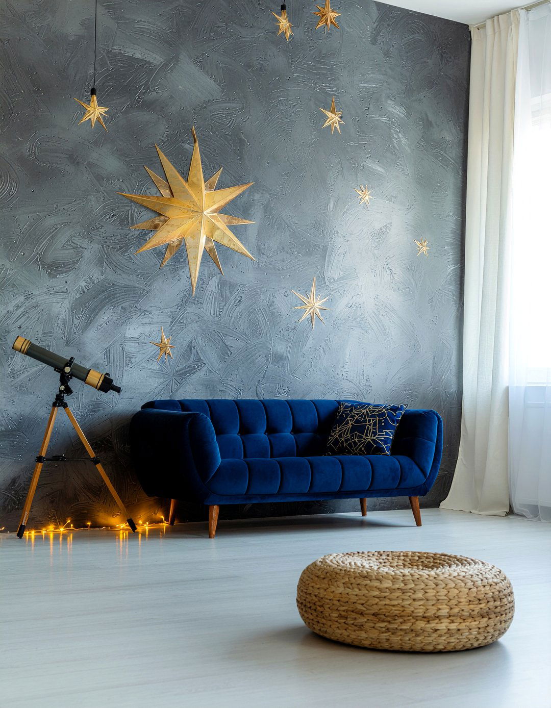 Star wall stencil - 30 living room wall stencils