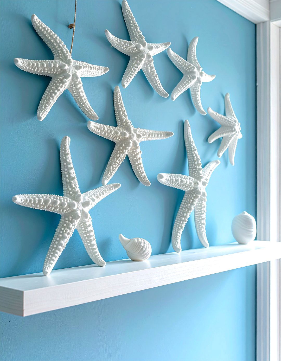 Starfish wall decor - 30 beach decor ideas