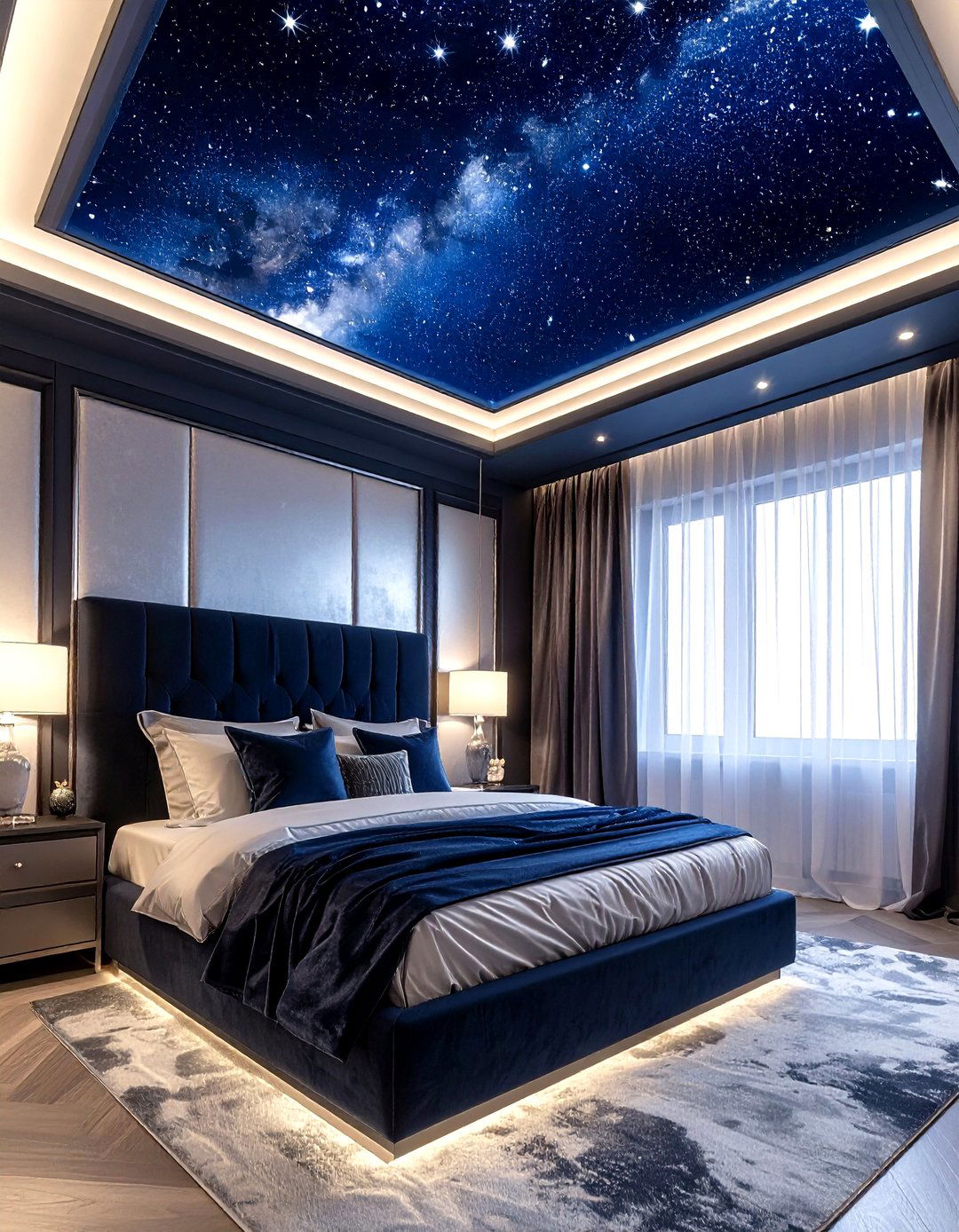 Starry Night Ceiling Wallpaper - 30 accent wallpaper ideas
