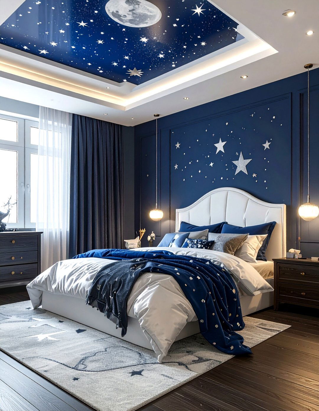 Stars Moon Unicorn - 30 unicorn bedroom ideas