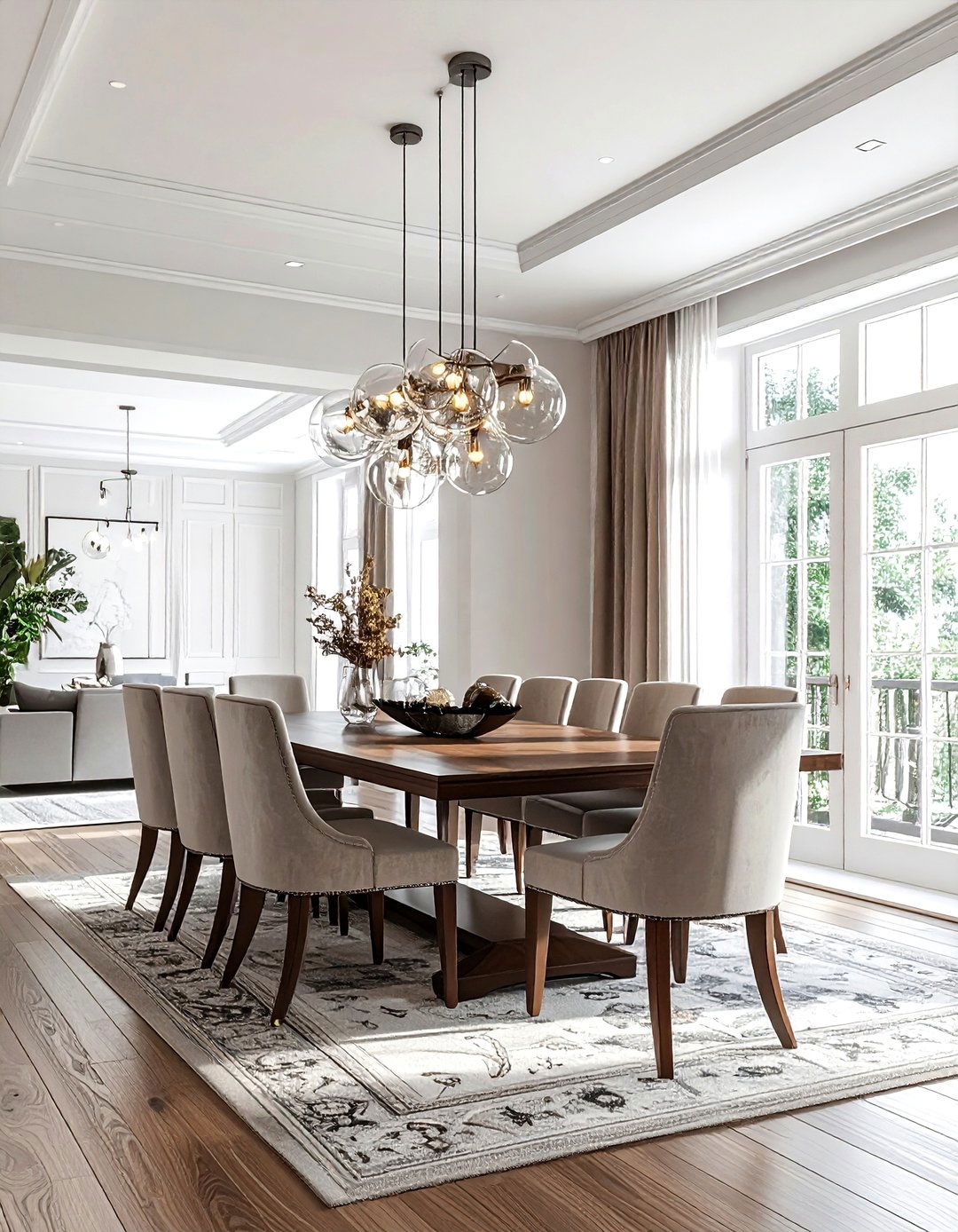 Statement Chandelier In Dining Room - 30 modern traditional decor ideas