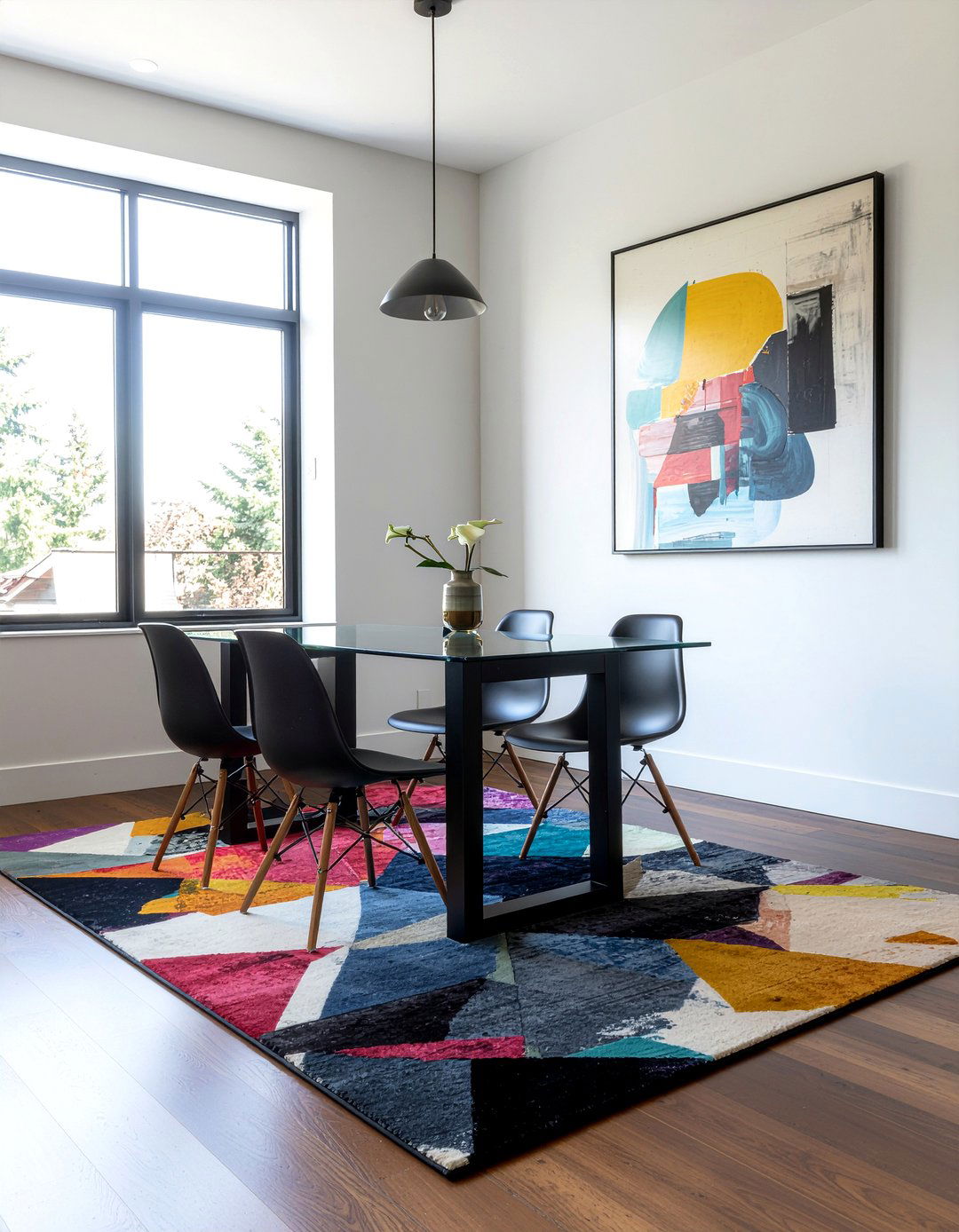 Statement Dining Room Rug - 30 current dining room ideas