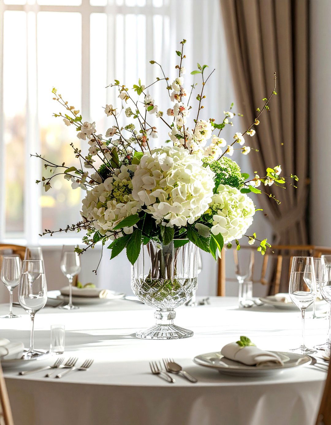 Statement Floral Arrangement - 30 stately dining room ideas