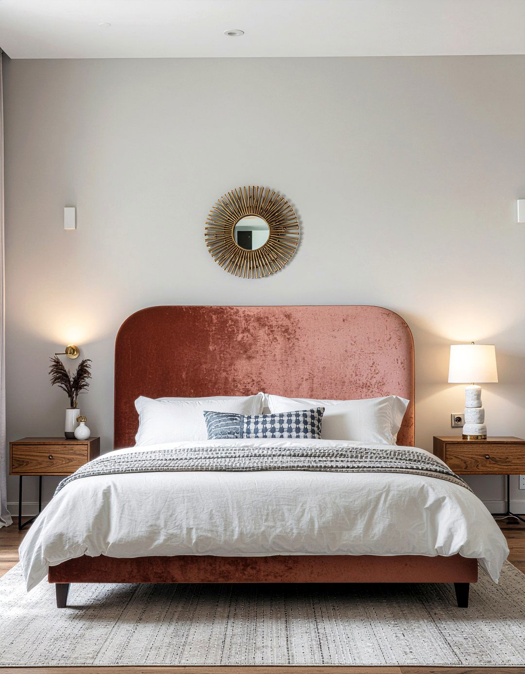 Statement Headboard - 30 quick bedroom ideas