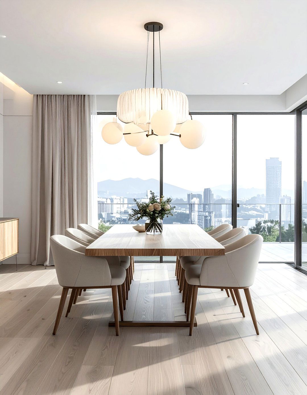 Statement Lighting - 30 beautiful dining room ideas