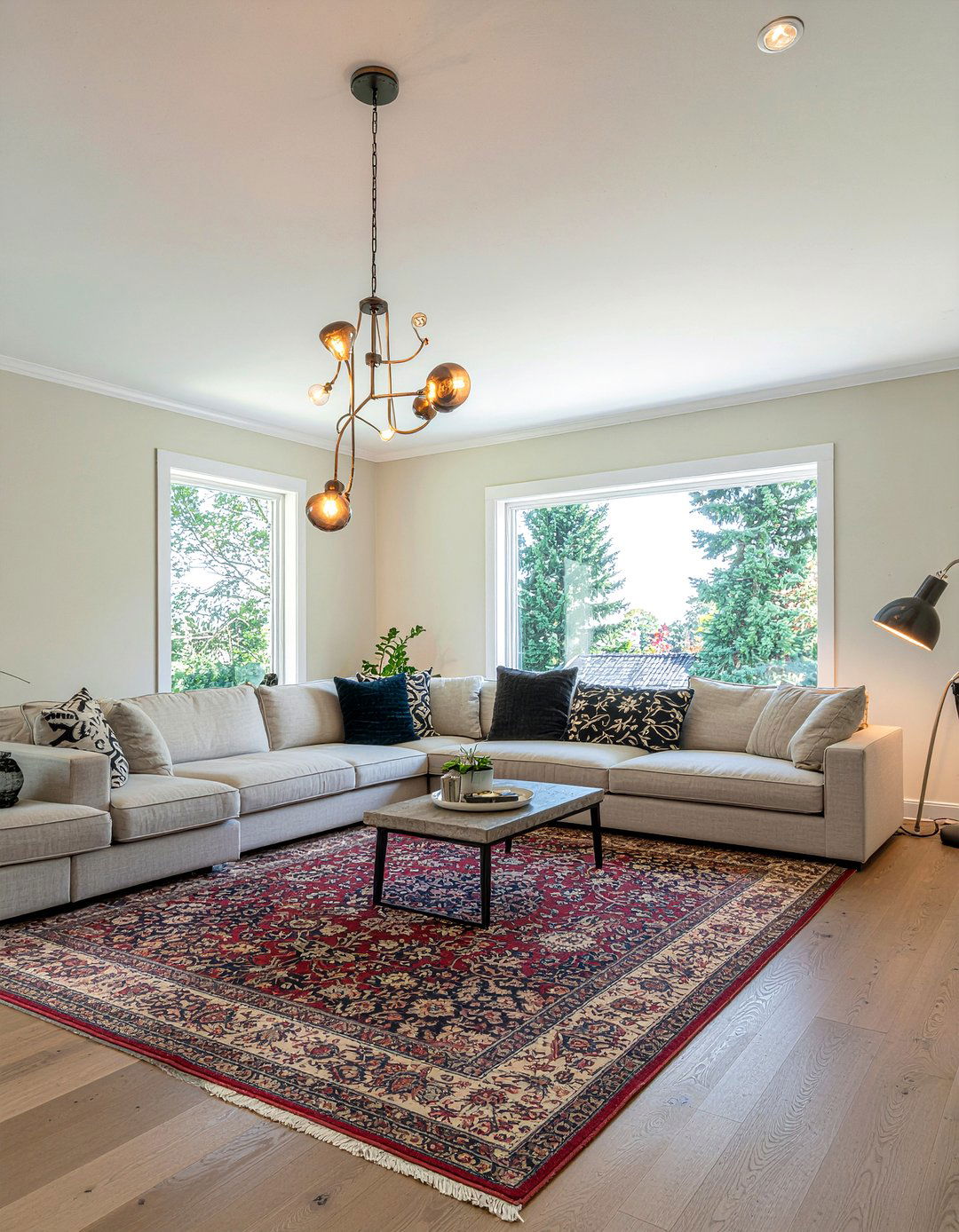 Statement Lighting - 30 masculine living room ideas