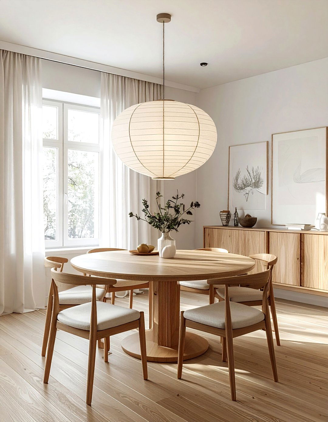 Statement Lighting Dining Room - 30 peaceful dining room ideas