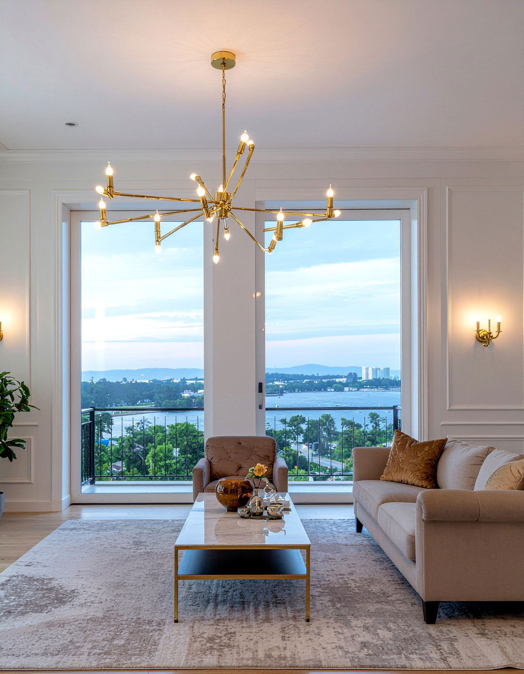 Statement Lighting Fixture - 30 large living room ideas