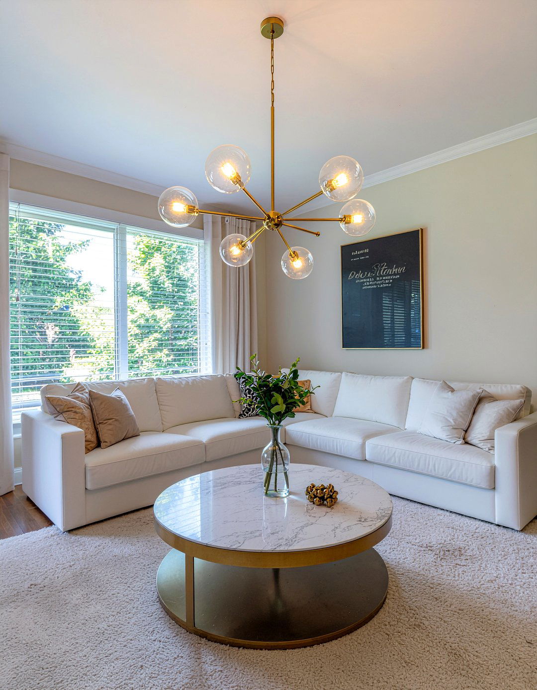 Statement Lighting Fixture - 30 living room focal point ideas