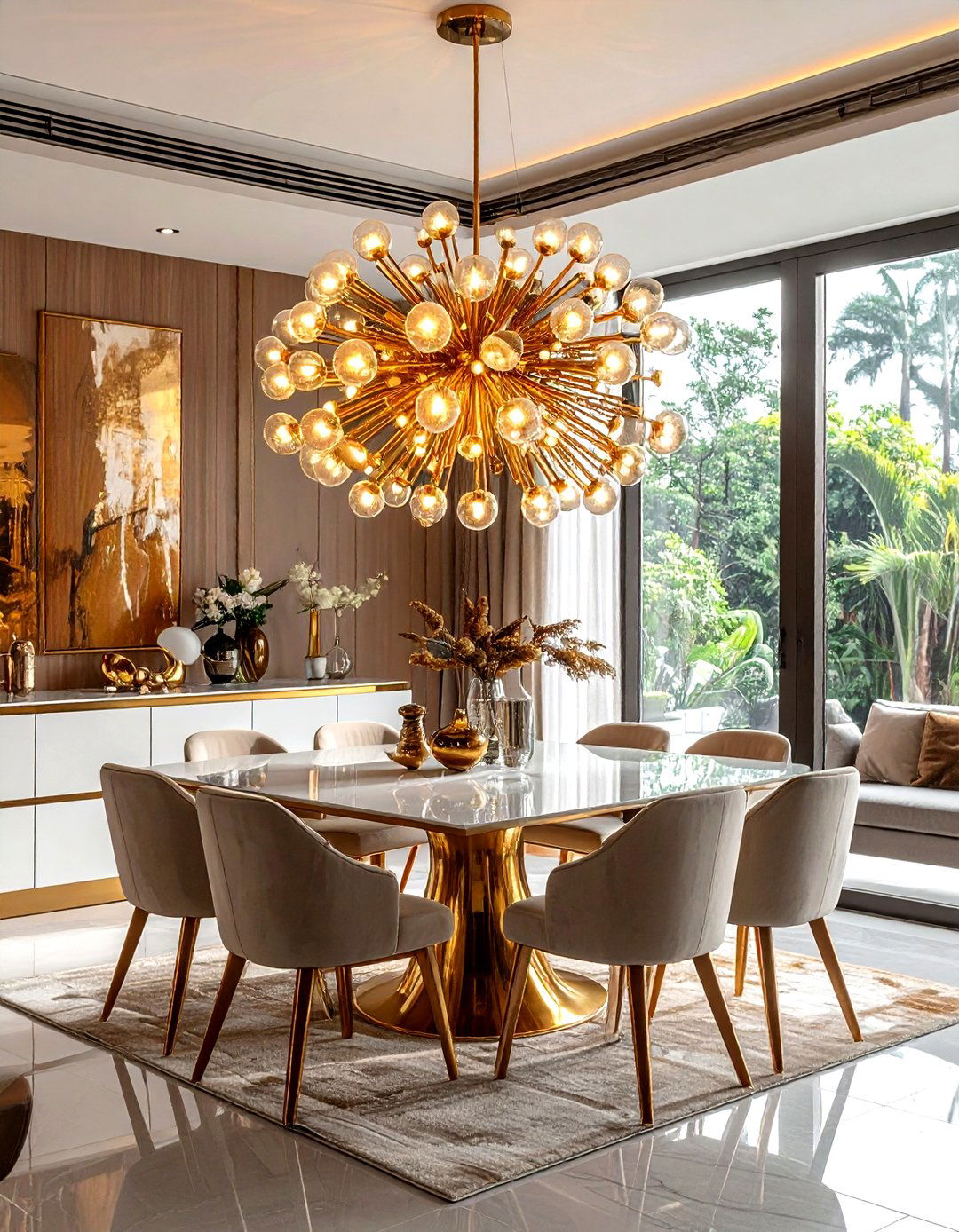 Statement Lighting Fixture - 30 apartment decor ideas