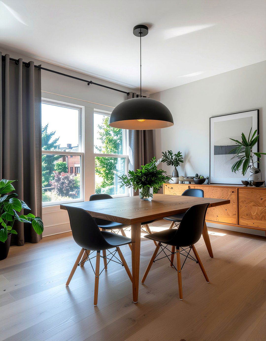 Statement Pendant Light - 30 dining room timeless element ideas