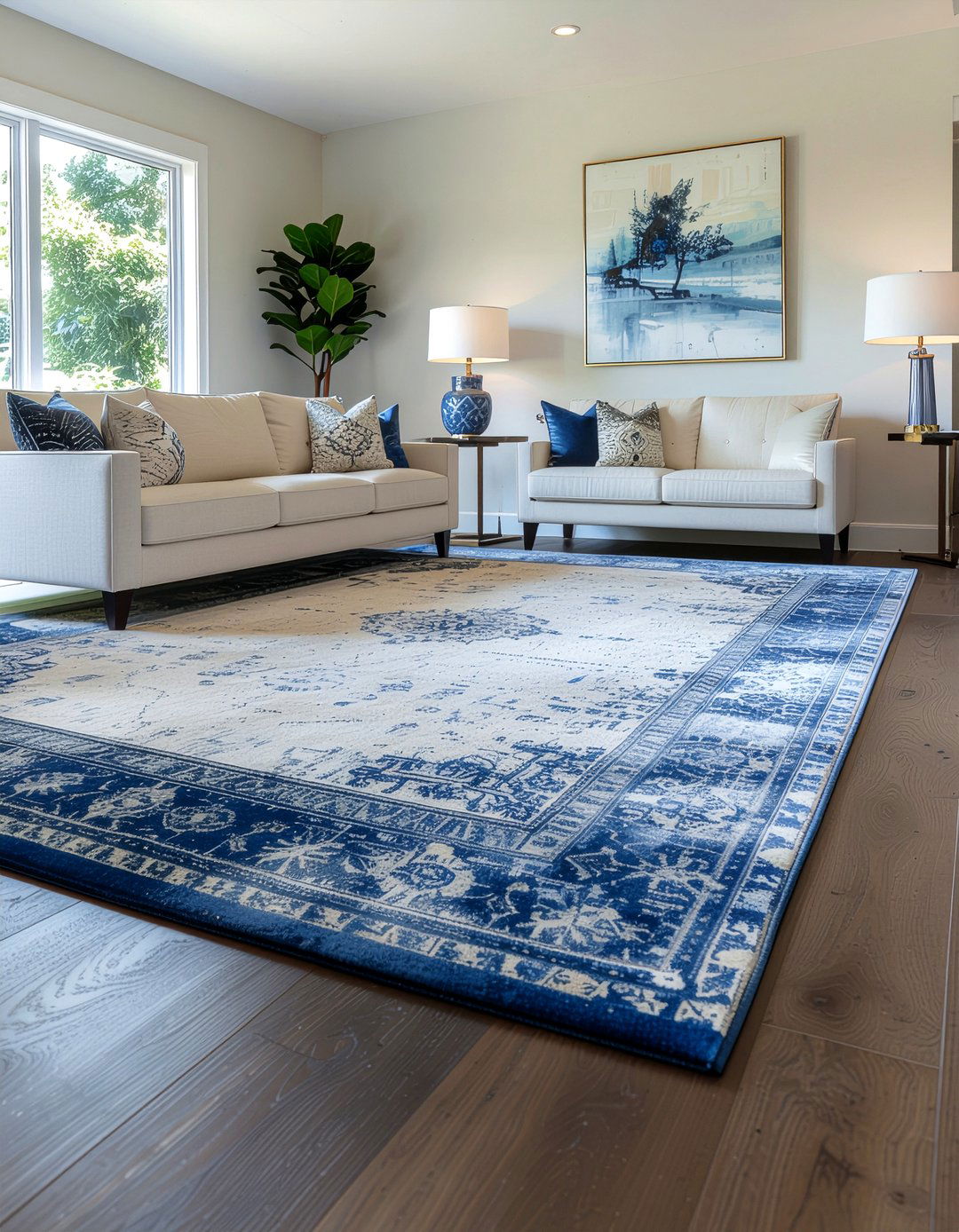 Statement Rug - 30 elegant decor ideas