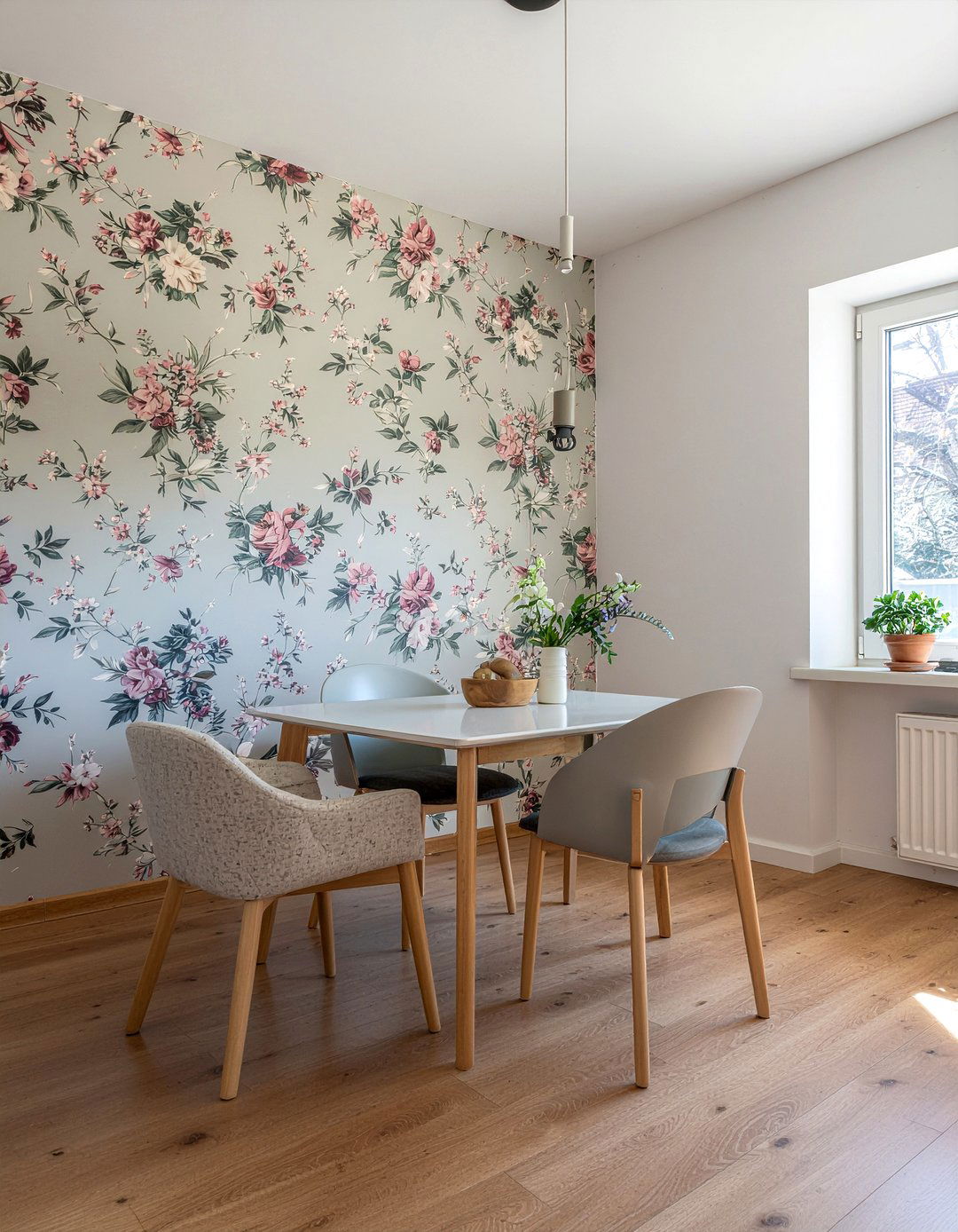 Statement Wallpaper - 30 cozy dining room ideas