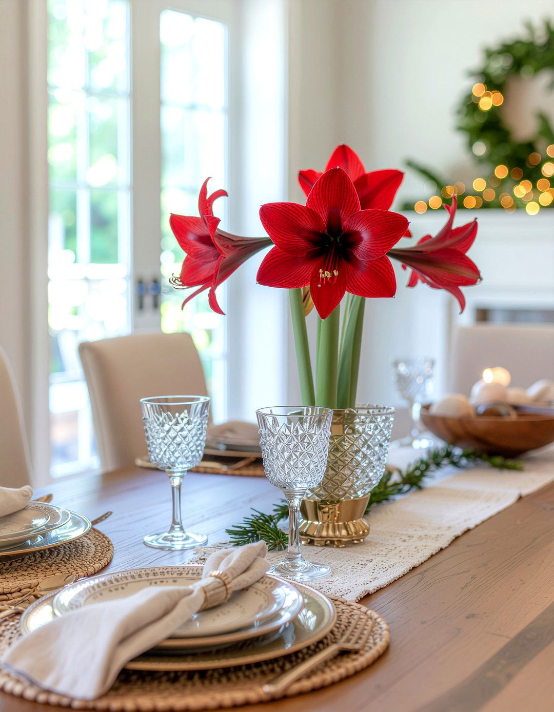 Statement amaryllis centerpiece - 30 floral arrangement ideas