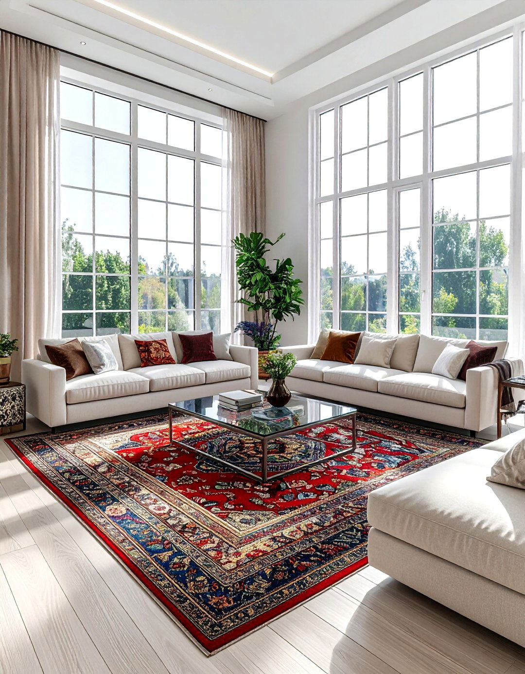 Statement area rug - 30 room refresh ideas