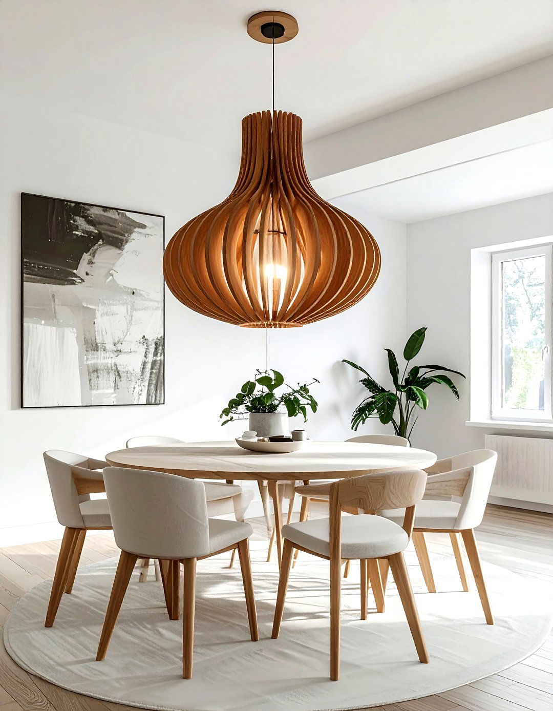 Statement dining light - 30 Finnish dining room ideas