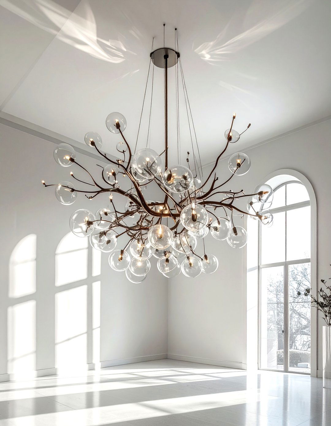 Statement lighting fixture - 30 living room hosting ideas