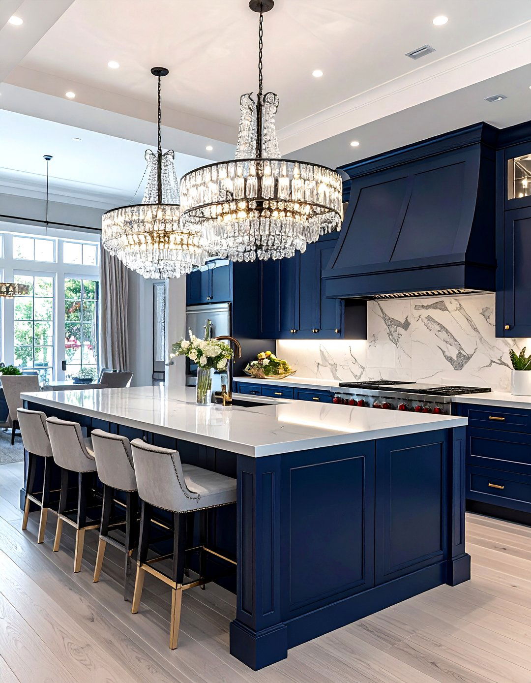 Statement lighting fixtures - 30 maximalist kitchen ideas