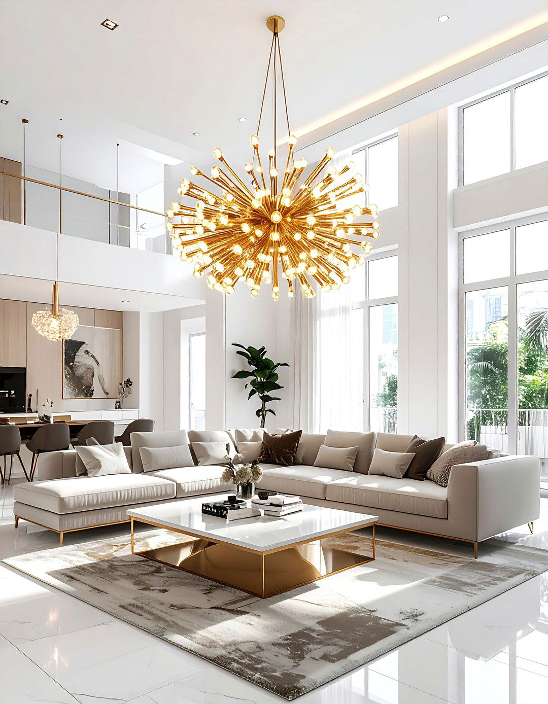 Statement pendant light - 30 living room hacks