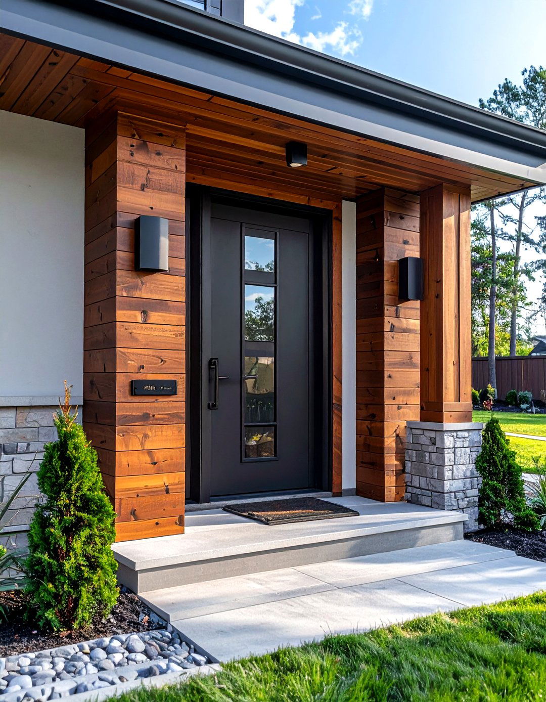 Statement porch address signs - 30 front porch decor ideas