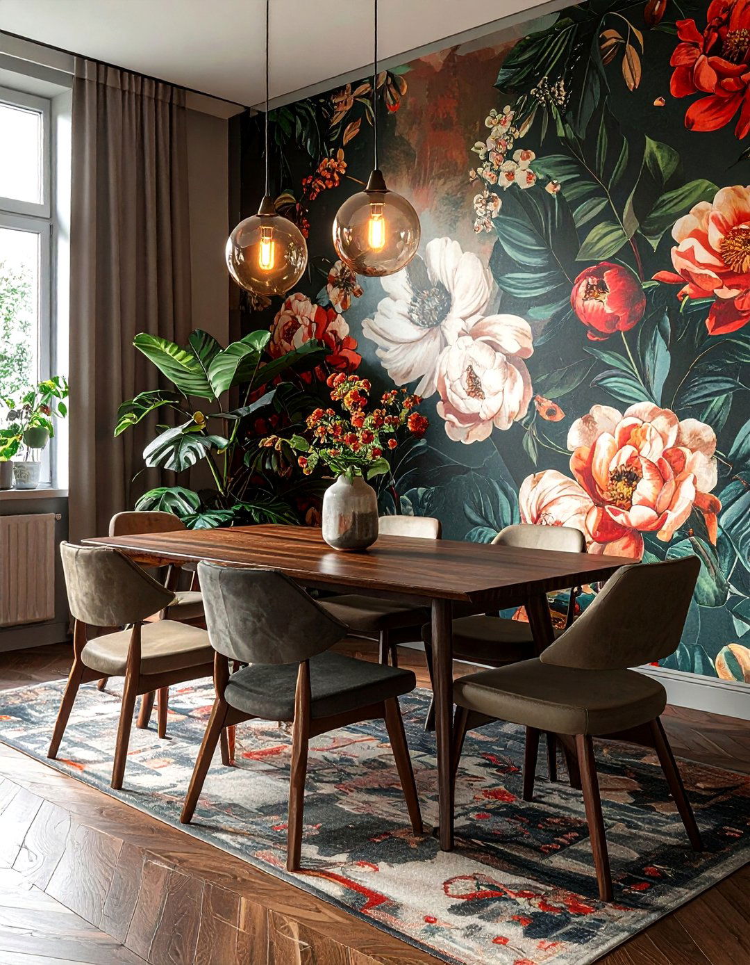 Statement wallpaper accent wall - 30 viral decor ideas